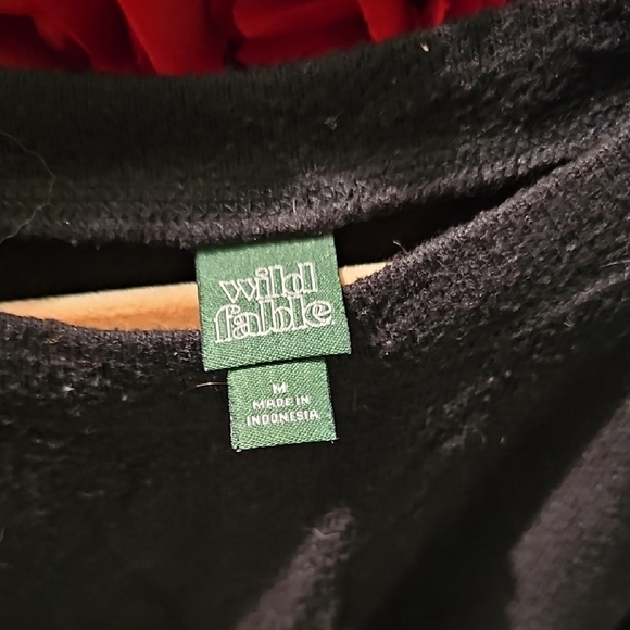 Wild Fable Women's Medium Black Thin Crop Sweater Top - Picture 2 of 3